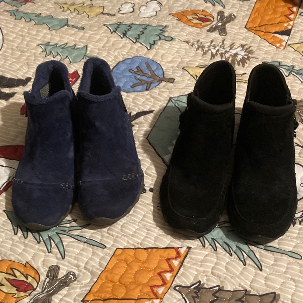 Two pair Skechers ankle boots size 5.5